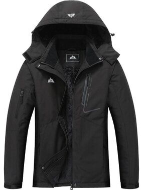 Women's Waterproof Snow Coat Warm Ski Jacket With Detachable Hood
